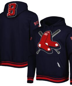 Men's Boston Red Sox Pro Standard Navy Mash Up Logo Pullover Hoodie