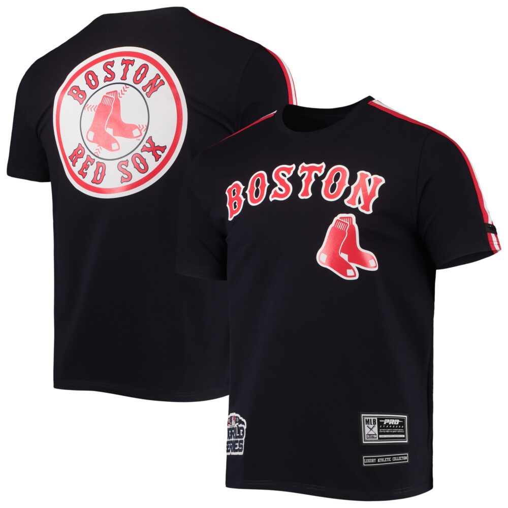 Men's Boston Red Sox Pro Standard Navy/Red Taping T-Shirt