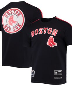Men's Boston Red Sox Pro Standard Navy/Red Taping T-Shirt