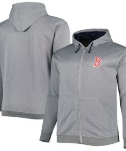 Men's Boston Red Sox Profile Ash Big & Tall Pullover Hoodie