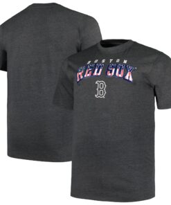 Men's Boston Red Sox Profile Heather Charcoal Big & Tall American T-Shirt