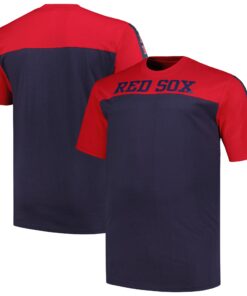 Men's Boston Red Sox Profile Red/Navy Big & Tall Yoke Knit T-Shirt