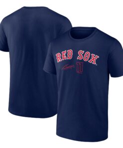 Men's Boston Red Sox Rafael Devers  Branded Navy Player Name & Number T-Shirt