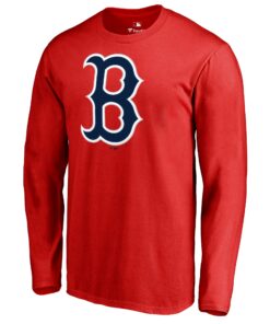 Men's Boston Red Sox Rafael Devers  Branded Red Backer Long Sleeve T-Shirt