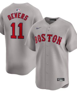 Men's Boston Red Sox Rafael Devers Nike Gray Away Limited Player Jersey