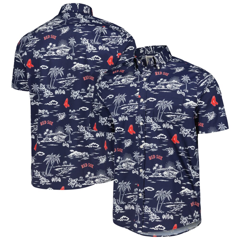 Men's Boston Red Sox Reyn Spooner Navy Kekai Button-Down Shirt