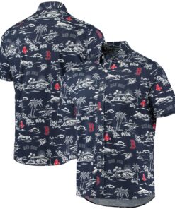 Men's Boston Red Sox Reyn Spooner Navy Kekai Performance Button-Up Shirt