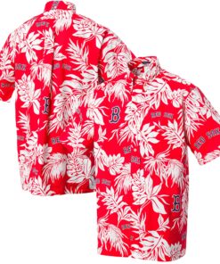 Men's Boston Red Sox Reyn Spooner Red Aloha Button-Down Shirt