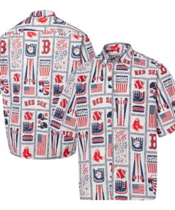 Men's Boston Red Sox Reyn Spooner White Americana Button-Up Shirt