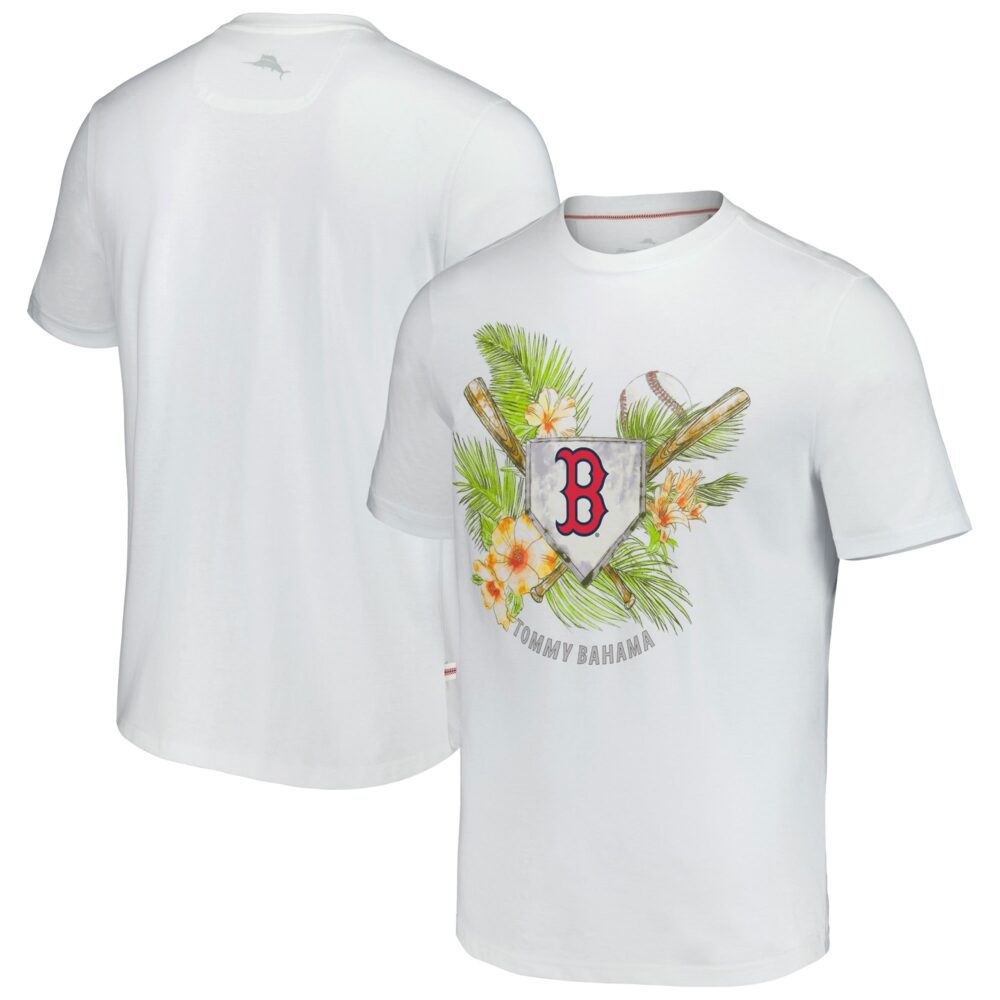 Men's Boston Red Sox  Tommy Bahama White Island League T-Shirt