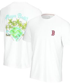 Men's Boston Red Sox  Tommy Bahama White Playa Ball T-Shirt