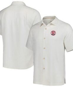 Men's Boston Red Sox Tommy Bahama White Sport Tropic Isles Camp Button-Up Shirt