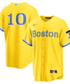Men's Boston Red Sox Trevor Story Nike Gold City Connect Replica Player Jersey