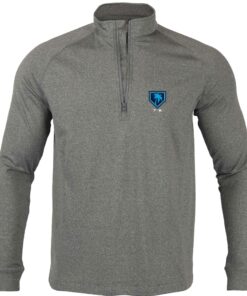 Men's Grapefruit League Levelwear Gray 2024 Spring Training Calibre Raglan Quarter-Zip Top