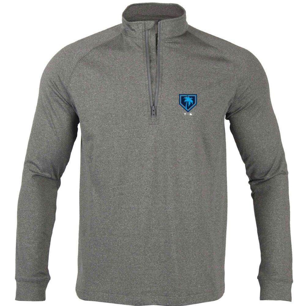 Men's Grapefruit League Levelwear Gray 2024 Spring Training Calibre Raglan Quarter-Zip Top