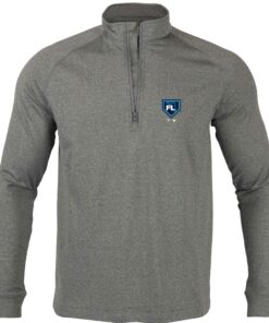 Men's Grapefruit League Levelwear Gray 2024 Spring Training Florida Calibre Raglan Quarter-Zip Top