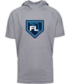 Men's Grapefruit League Levelwear Gray 2024 Spring Training Florida Raglan Short Sleeve Phase Hoodie