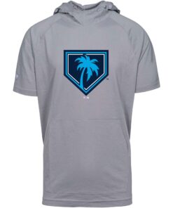 Men's Grapefruit League Levelwear Gray 2024 Spring Training Raglan Short Sleeve Phase Hoodie