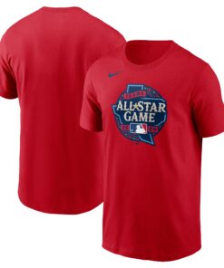 Men's Nike Red 2024 MLB All-Star Game Logo T-Shirt