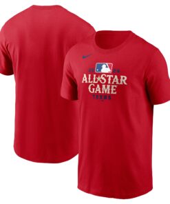 Men's Nike Red 2024 MLB All-Star Game Wordmark T-Shirt