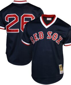 Mitchell & Ness Wade Boggs Boston Red Sox 1992 Authentic Cooperstown Collection Batting Practice Jersey - Navy Blue