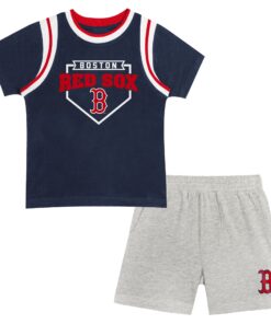 Preschool Boston Red Sox  Branded Loaded Base T-Shirt & Shorts Set