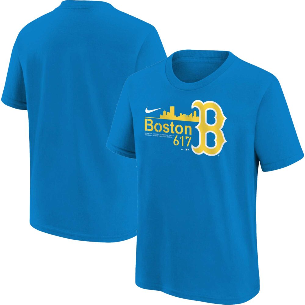 Preschool Boston Red Sox  Nike Blue City Connect Graphic T-Shirt