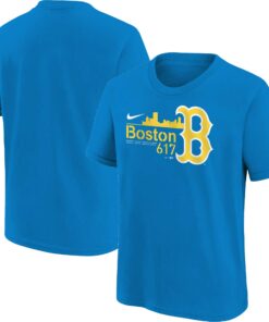 Preschool Boston Red Sox  Nike Blue City Connect Graphic T-Shirt