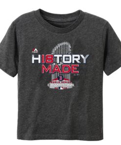 Toddler Boston Red Sox Majestic Heather Charcoal 2018 World Series Champions Locker Room T-Shirt