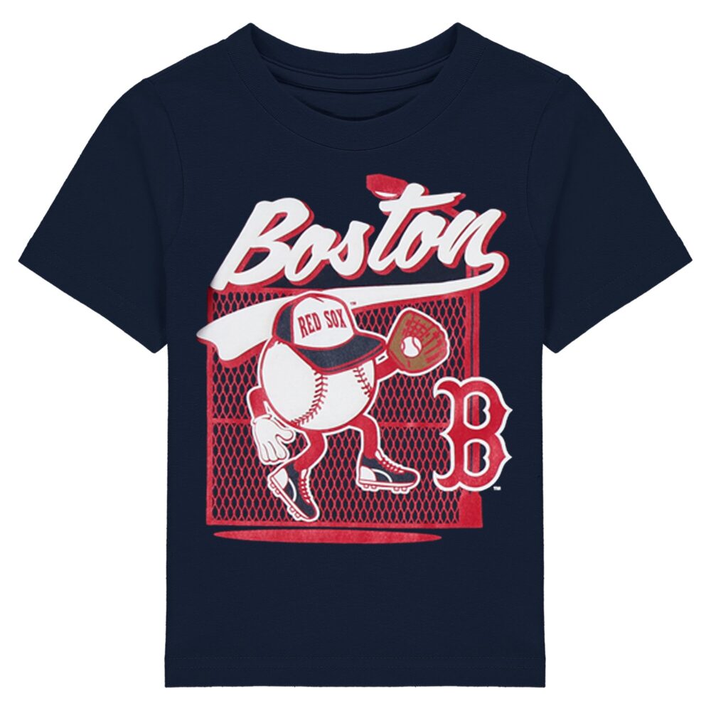 Toddler Boston Red Sox Navy On the Fence T-Shirt