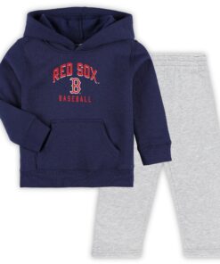Toddler Boston Red Sox Navy/Gray Play-By-Play Pullover Fleece Hoodie & Pants Set