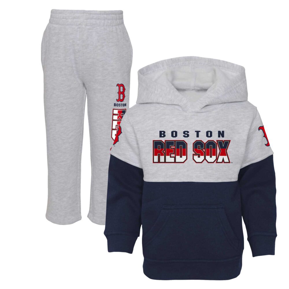 Toddler Boston Red Sox Navy/Heather Gray Two-Piece Playmaker Set