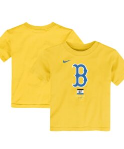 Toddler Boston Red Sox Nike Gold City Connect Large Logo T-Shirt