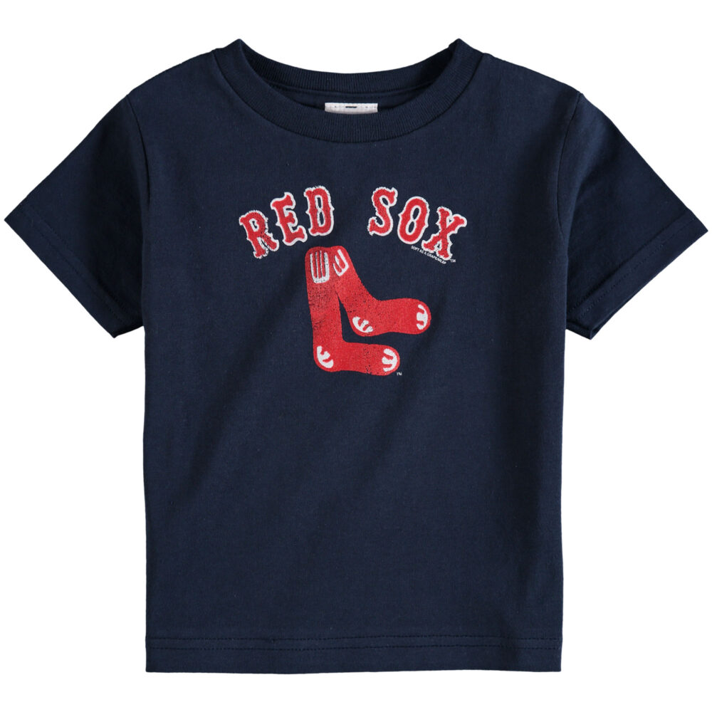 Toddler Boston Red Sox Soft As A Grape Navy Cooperstown Collection Shutout T-Shirt