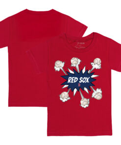 Toddler Boston Red Sox Tiny Turnip Red Baseball Pow T-Shirt