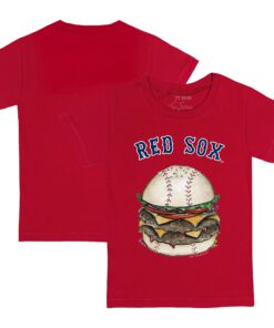Toddler Boston Red Sox Tiny Turnip Red Burger T-Shirt