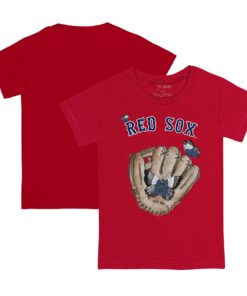 Toddler Boston Red Sox Tiny Turnip Red Butterfly Glove T-Shirt