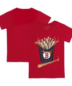 Toddler Boston Red Sox Tiny Turnip Red Hot Bats T-Shirt