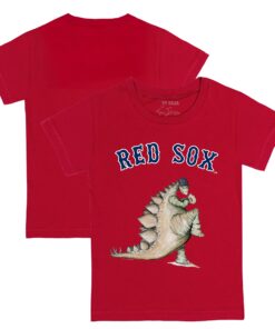 Toddler Boston Red Sox Tiny Turnip Red Stega T-Shirt
