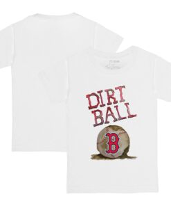 Toddler Boston Red Sox Tiny Turnip White Dirt Ball T-Shirt