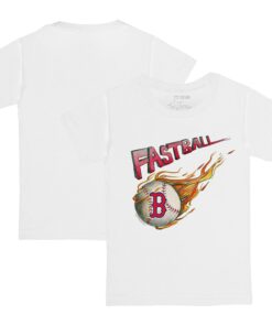 Toddler Boston Red Sox Tiny Turnip White Fastball T-Shirt