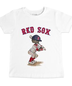 Toddler Boston Red Sox Tiny Turnip White James T-Shirt