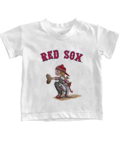 Toddler Boston Red Sox Tiny Turnip White Kate the Catcher T-Shirt