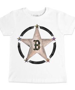 Toddler Boston Red Sox Tiny Turnip White Military Star T-Shirt