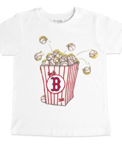 Toddler Boston Red Sox Tiny Turnip White Popcorn T-Shirt