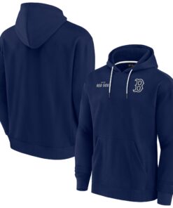 Unisex Boston Red Sox  Signature Navy Elements Super Soft Fleece Pullover Hoodie