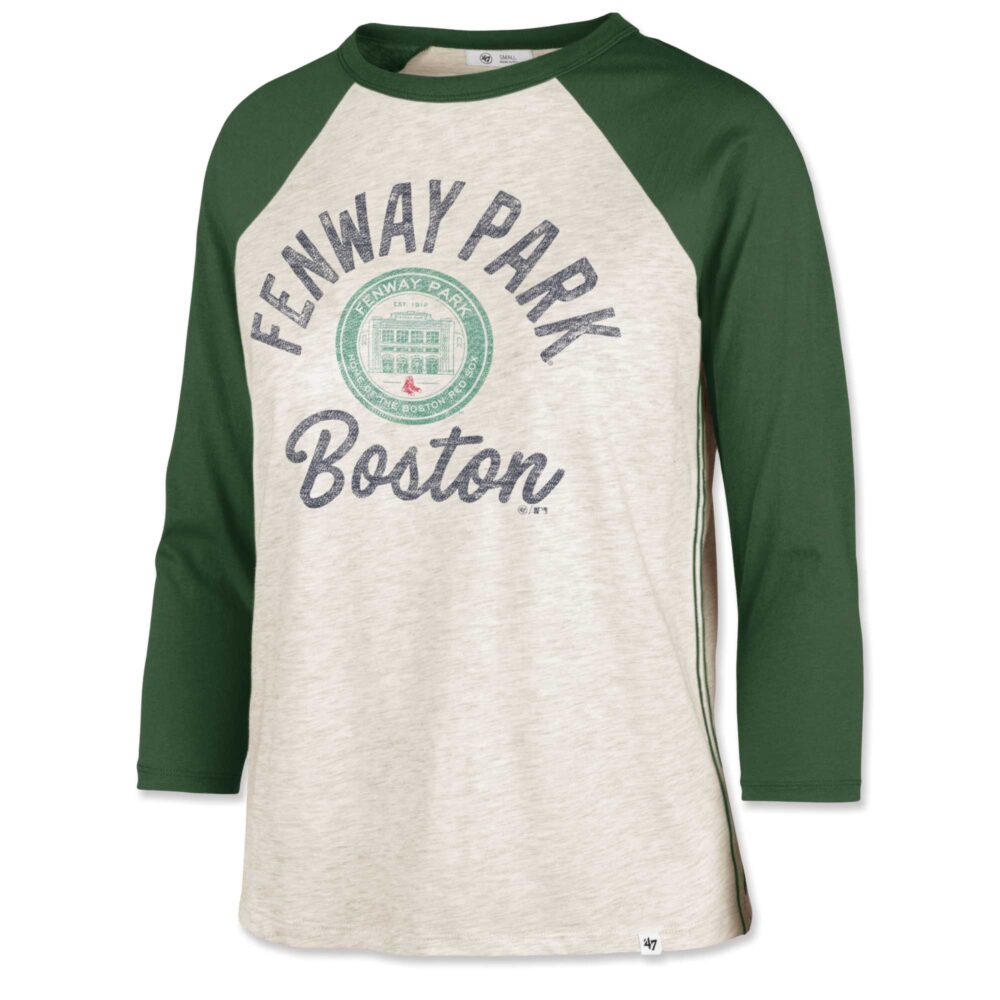 Women's Boston Red Sox  '47 Green Retro Daze 3/4 Sleeve T-Shirt