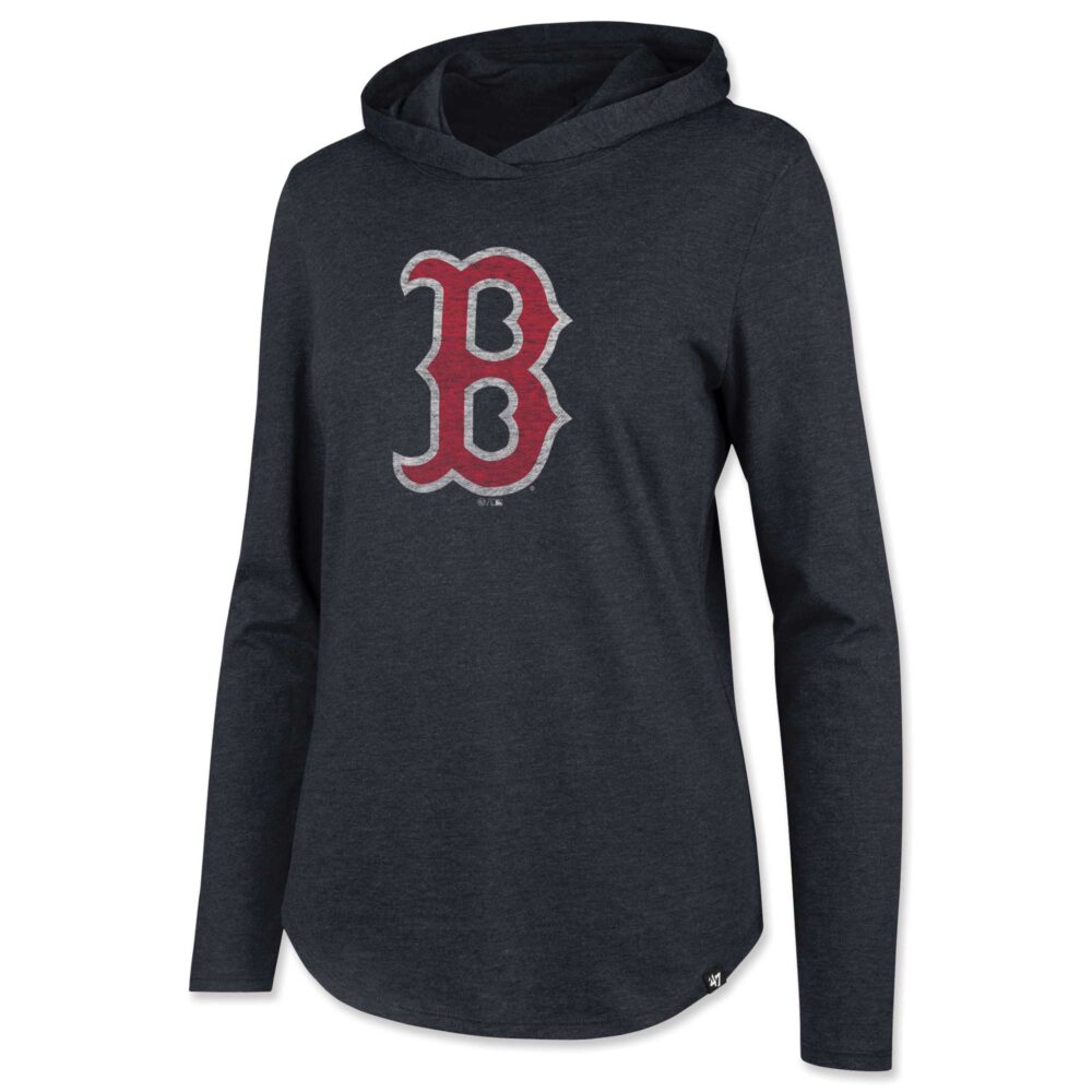 Women's Boston Red Sox  '47 Navy Frankie Lightweight Pullover Hoodie
