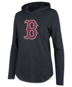 Women's Boston Red Sox  '47 Navy Frankie Lightweight Pullover Hoodie