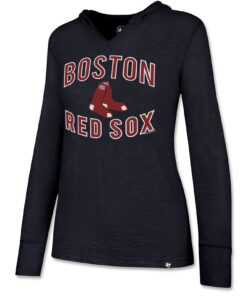 Women's Boston Red Sox  '47 Navy Primetime Lightweight Pullover Hoodie